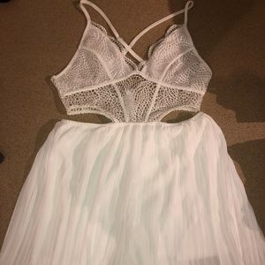 White lacey romper